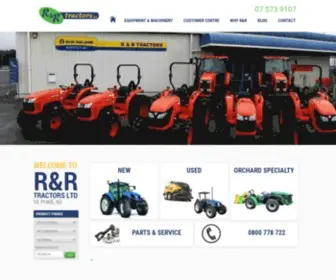 RRtractors.co.nz(New and Used Tractors and Machinery) Screenshot