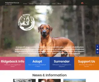 RRus.org(Ridgeback Rescue US) Screenshot