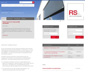 RS-Fachverband.de(Bundesverband Rollladen) Screenshot