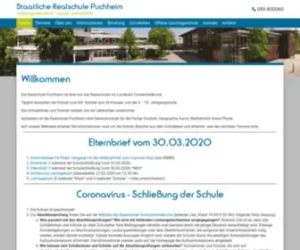 RS-Puchheim.de(Staatliche Realschule Puchheim) Screenshot