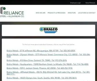 Rsac.com(Reliance Steel & Aluminum Co) Screenshot