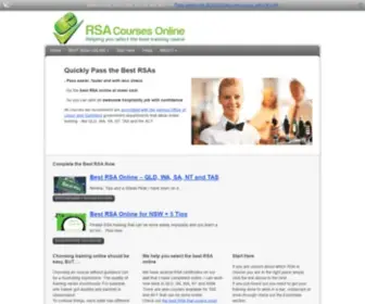 Rsacoursesonline.com(Top RSA online for Australia) Screenshot