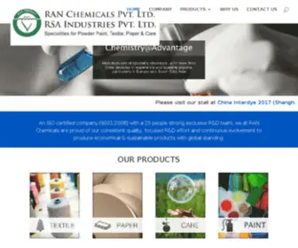 Rsaindustries.in(RAN Chemicals & RSA Industries) Screenshot