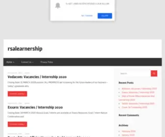 Rsalearnership.co.za(RSALEARNERSHIP AND JOBS) Screenshot