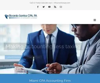 RsantoscPa.com(Certified public accountant) Screenshot