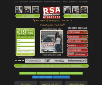 Rsaschoolofmotoring.ie(RSA School of Motoring) Screenshot