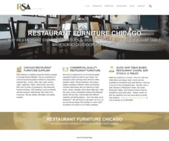 Rsaseating.com(Restaurant Furniture & Upholstery Chicago) Screenshot