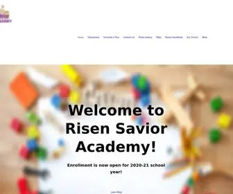 Rsavioracademy.com(Risen Savior Academy in Lakewood Ranch) Screenshot