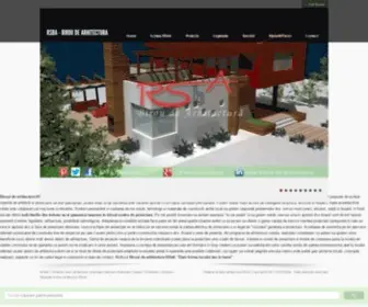 Rsba.ro(Birou arhitectura RSbA realizeaza proiecte case vile) Screenshot