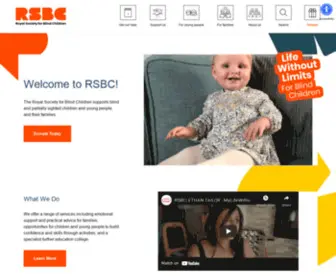 RSBC.org.uk(The Royal Society for Blind Children) Screenshot