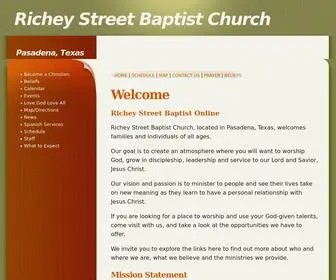 RSBCTX.org(Richey Street Baptist Church) Screenshot