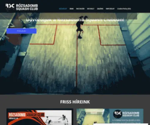 RSC.hu(Rózsadomb squash club) Screenshot