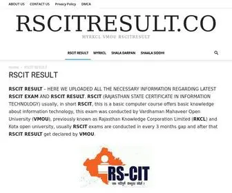 Rscitresult.co(RSCIT RESULT) Screenshot