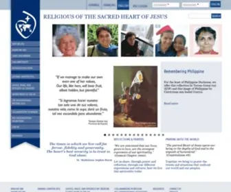 RScjinternational.org(Religious of the Sacred Heart) Screenshot