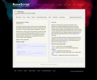 RScript.org(The #1 RuneScape IRC Bot) Screenshot