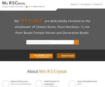 RSCRYstal.com(M/s R S Crystal) Screenshot