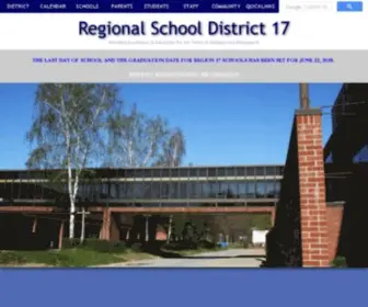 RSD17.org(Regional School District 17) Screenshot