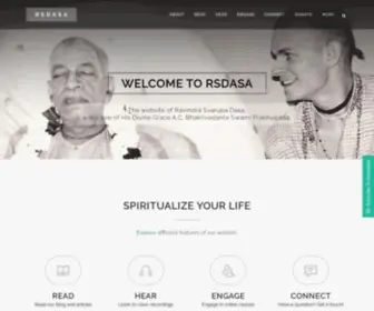 Rsdasa.com(Ravindra Svarupa Dasa Official Website) Screenshot