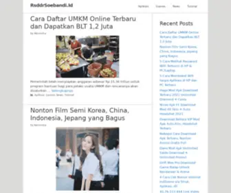 RSDDrsoebandi.id(Situs Berita Teknlogi Number One #1) Screenshot