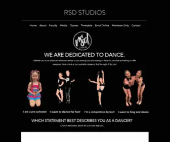 RSDstudios.com.au(Dance Classes & Vocal Coaching) Screenshot