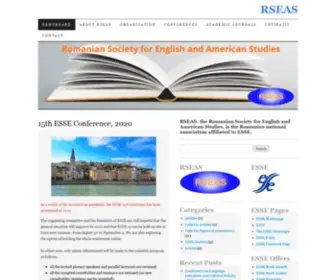 Rseas.ro(The Romanian Society for English and American Studies) Screenshot