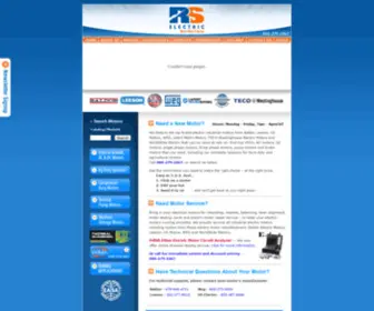 Rselectricmotors.com(Sales & service for top brand electrical industrial motors) Screenshot