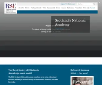 Rse.org.uk(The Royal Society of Edinburgh) Screenshot