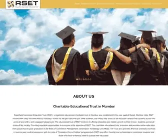 Rset.edu.in(Rajasthani Sammelan Education Trust) Screenshot