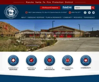 RSF-Fire.org(Rancho Santa Fe Fire Protection) Screenshot