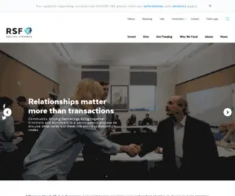 RSfsocialfinance.org(We are a financial services organization) Screenshot