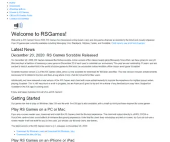 Rsgames.org(Accessible Games for the Blind) Screenshot