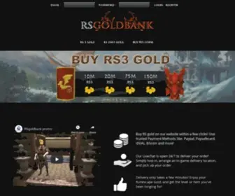 Rsgoldbank.com(Buy OSRS gold) Screenshot