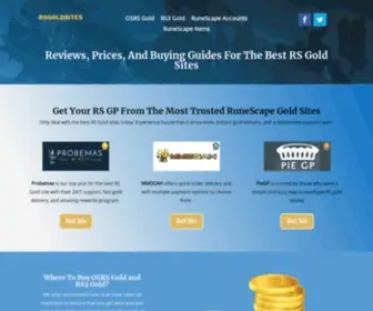 Rsgoldsites.com(RuneScape Gold Sites) Screenshot