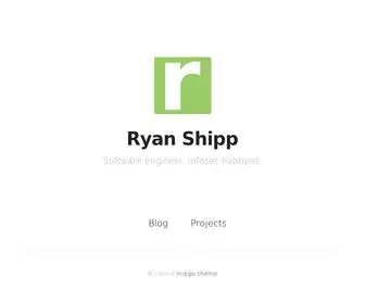 Rshipp.com(Ryan Shipp) Screenshot