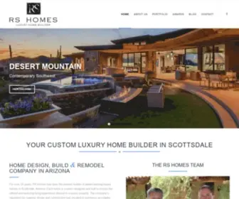 Rshomes.com(Custom Luxury Home Builder in Scottsdale. RS Homes) Screenshot