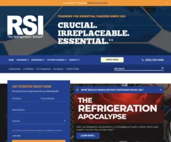 Rsi.edu(Refrigeration School) Screenshot