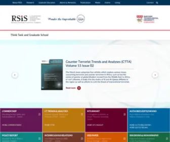 Rsis.edu.sg(Rajaratnam School of International Studies (RSIS)) Screenshot