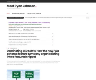 RSJ8000.com(Meet Ryan Johnson) Screenshot