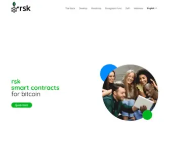 RSK.co(RSK the safest smart contract Blockchain) Screenshot