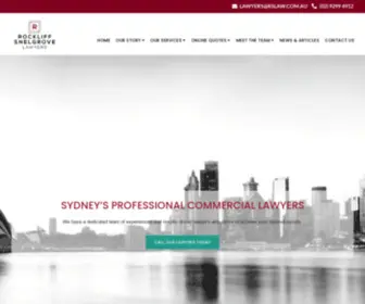 Rslaw.com.au(Rockliffs Lawyers) Screenshot