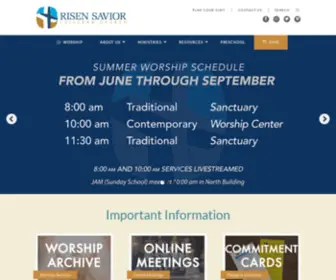 RSLCS.org(Risen Savior Lutheran Church) Screenshot