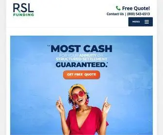 RSlfunding.com(Sell Structured Settlement) Screenshot