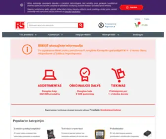 Rslietuva.com(RS Components) Screenshot