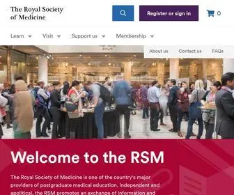 RSM.ac.uk(The Royal Society of Medicine) Screenshot