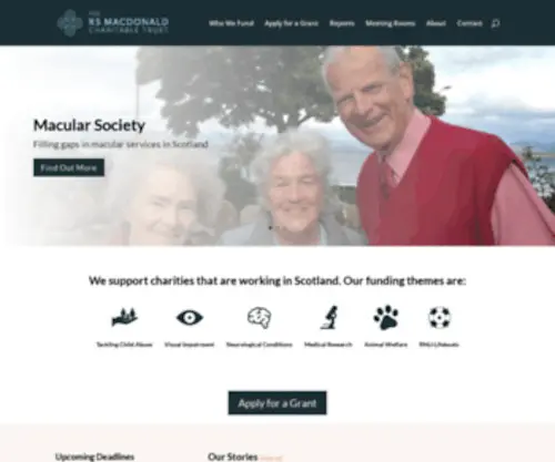 RsmaCDonald.com(The RS Macdonald Charitable Trust) Screenshot
