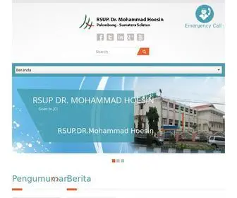 RSMH.co.id(RSUP Dr) Screenshot