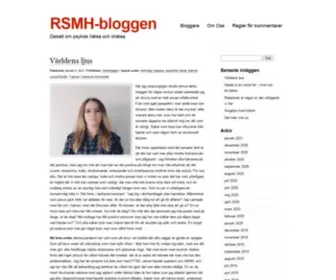 RSMHbloggen.se(RSMH-bloggen | Debatt om psykisk hälsa och ohälsa) Screenshot