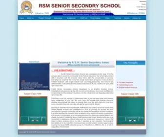 RSMSchoolgkp.com(RSM SENIOR SECONDARY SCHOOL) Screenshot