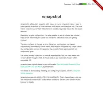 Rsnapshot.org(Rsnapshot) Screenshot