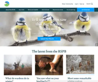 RSPB.org.uk(The RSPB Wildlife Charity) Screenshot